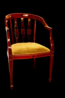 A Beautiful English Mahogany Tub Chair.