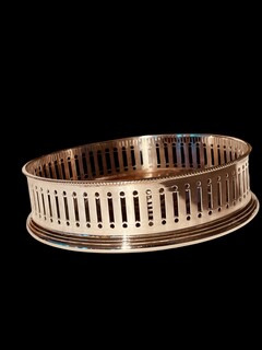 An English Plated Silver Wine Coaster.