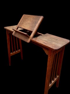 Arts & Crafts Oak Adjustable Reading Stand England, circa 1900–1915